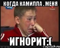 Когда Камилла , меня Игнорит:(