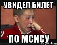 Увидел билет по МСИСу