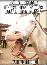 хуйжуллин пока придумывал стишок повредил себе мозг , как шелякин