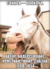 Свинья — копилка. Автор: Андерсен Ханс Кристиан | Жанр: Сказка | Год: 1854