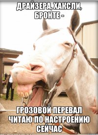 драйзера, хаксли, бронте - грозовой перевал читаю по настроению сейчас