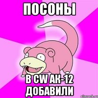 посоны в cw ак-12 добавили