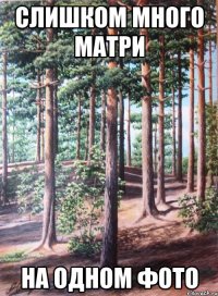 слишком много матри на одном фото