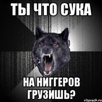 ты что сука на ниггеров грузишь?