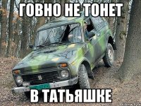 говно не тонет в татьяшке