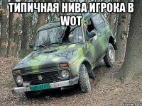 Типичная нива игрока в WOT 