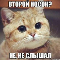 второй носок? не, не слышал