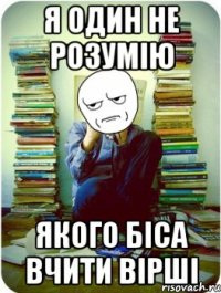 я один не розумію якого біса вчити вірші