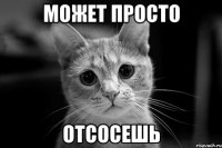 может просто отсосешь