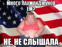 много лахманджунов ем? не, не слышала