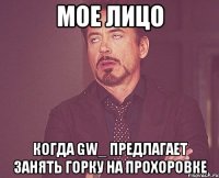 мое лицо когда gw_ предлагает занять горку на прохоровке