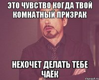 это чувство когда твой комнатный призрак нехочет делать тебе чаёк