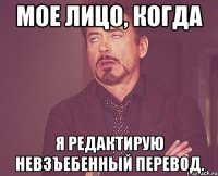 мое лицо, когда я редактирую невзъебенный перевод.