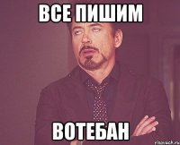 все пишим вотебан