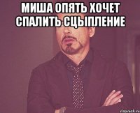 Миша опять хочет спалить сцыпление 