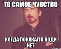 ТО САМОЕ ЧУВСТВО КОГДА ПОКАКАЛ А ВОДИ НЕТ