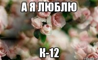 а я люблю К-12