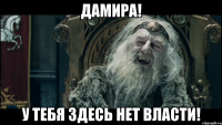 дамира! у тебя здесь нет власти!