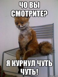 Чо вы смотрите? Я курнул чуть чуть!