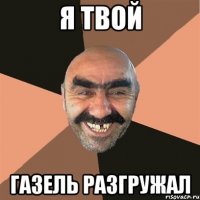 я твой газель разгружал