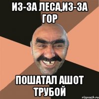 из-за леса,из-за гор пошатал ашот трубой