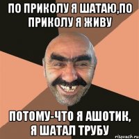 по приколу я шатаю,по приколу я живу потому-что я ашотик, я шатал трубу