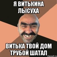 я витькина лысуха витька твой дом трубой шатал