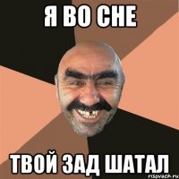 я во сне твой зад шатал