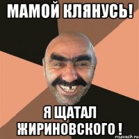 Мамой клянусь! Я щатал Жириновского !