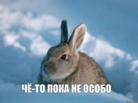 ЧЁ-ТО ПОКА НЕ ОСОБО