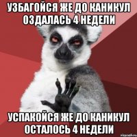 узбагойся же до каникул оздалась 4 недели Успакойся же до каникул осталось 4 недели