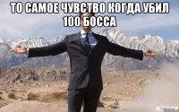 то самое чувство когда убил 100 босса 