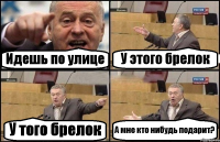 Идешь по улице У этого брелок У того брелок А мне кто нибудь подарит?