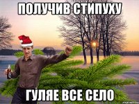 Получив стипуху гуляе все село