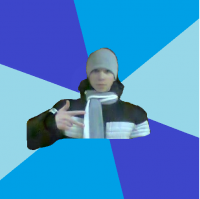 Создать мем Новогодний паца