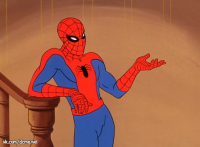 Создать мем spiderman