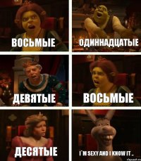 Восьмые Одиннадцатые Девятые Восьмые Десятые I`m sexy and I know it ..