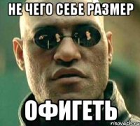 Не чего себе размер Офигеть