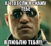 А что,если я скажу тебе Я Люблю Тебя!!:***