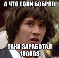 А ЧТО ЕСЛИ БОБРОВ ТАКИ ЗАРАБОТАЛ 10000$