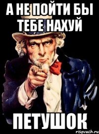 А не пойти бы тебе нахуй Петушок