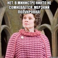 Нет, в Министре никто не сомневается, Мерзкий Полукровка! 