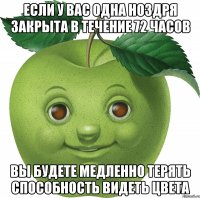 Если у вас одна ноздря закрыта в течение 72 часов вы будете медленно терять способность видеть цвета