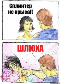 Сплинтер не крыса!! Шлюха