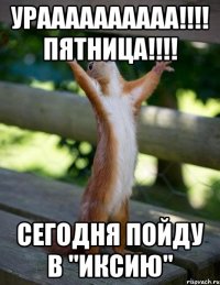 ураааааааааа!!!! пятница!!!! СЕГОДНЯ ПОЙДУ В "ИКСИЮ"