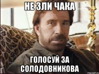 не зли Чака Голосуй за Солодовникова