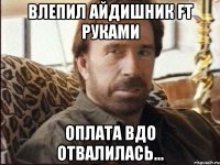 Влепил айдишник FT руками Оплата ВДО отвалилась...