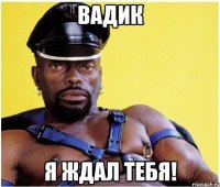 Вадик Я ждал тебя!