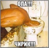 Опа!!! ЧИРИК!!!