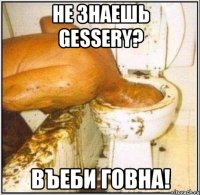 Не знаешь Gessery? Въеби говна!